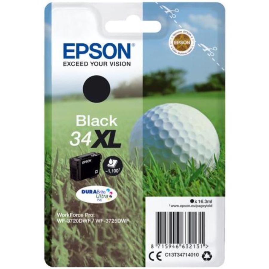 Epson cart. ink nero 34xl serie pallina da golf