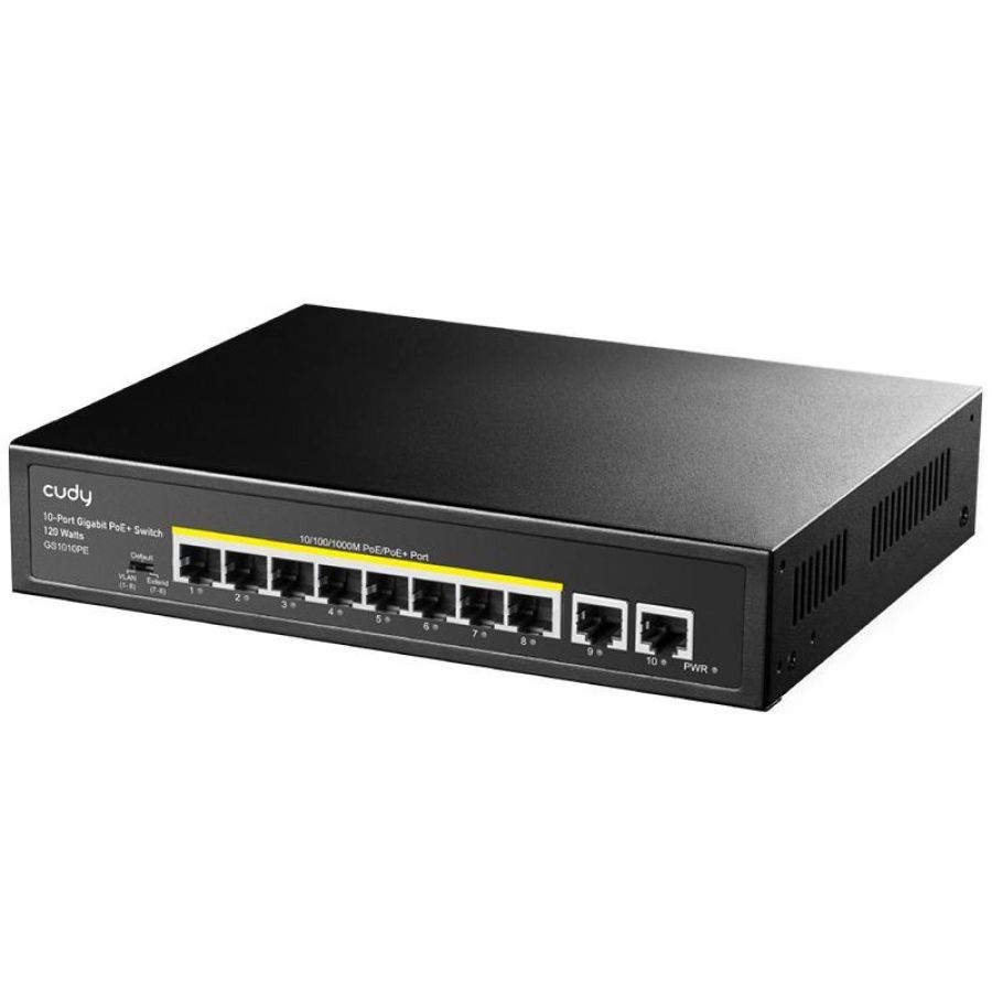 Cudy gs1010pe - unmanaged switch 10 pt. poe+ 120w
