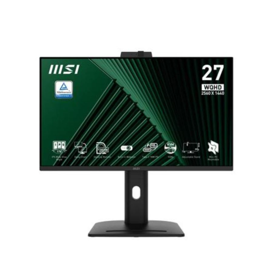Msi monitor 27 led ips 16:9 qhd 1ms 250 cdm, pivot, usb-c dock, dp/hdmi, multimediale