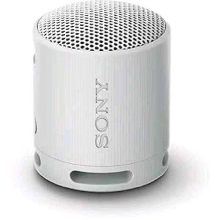 Sony srs-xb100 speaker wireless bluetooth portatile ip67 resistente acqua e polvere batteria da 16 ore cinturino versatile chiamate in vivavoce grigio