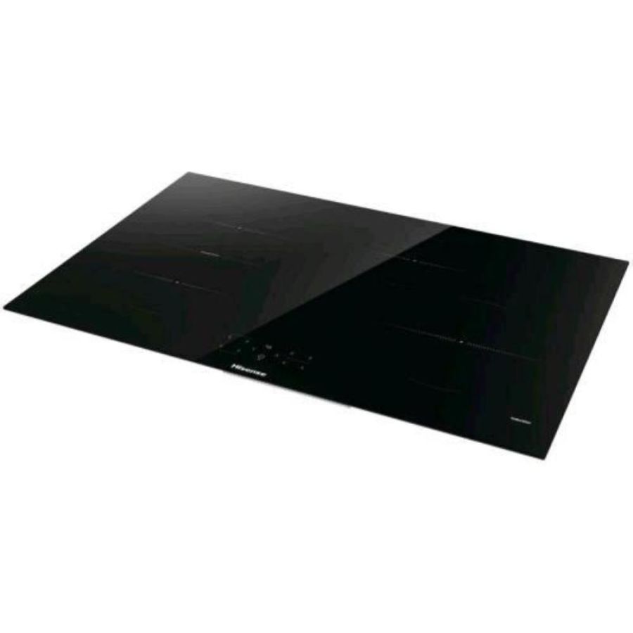 Hisense hi8421bsc piano cottura a induzione 80cm 4 zone piano in vetroceramica nero