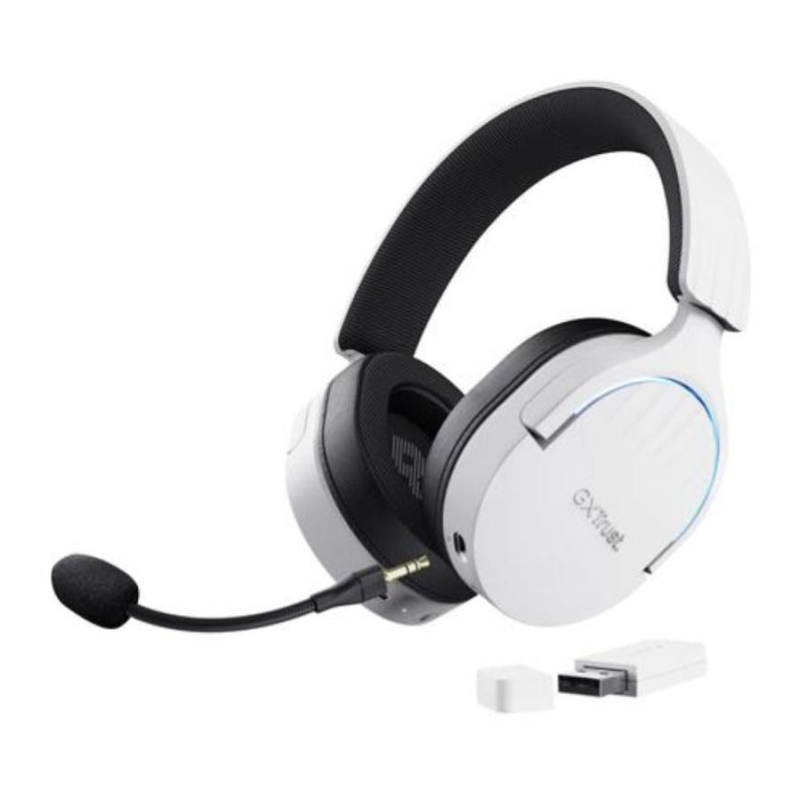 Trust cuffie gxt491w fayzo wireless bianco