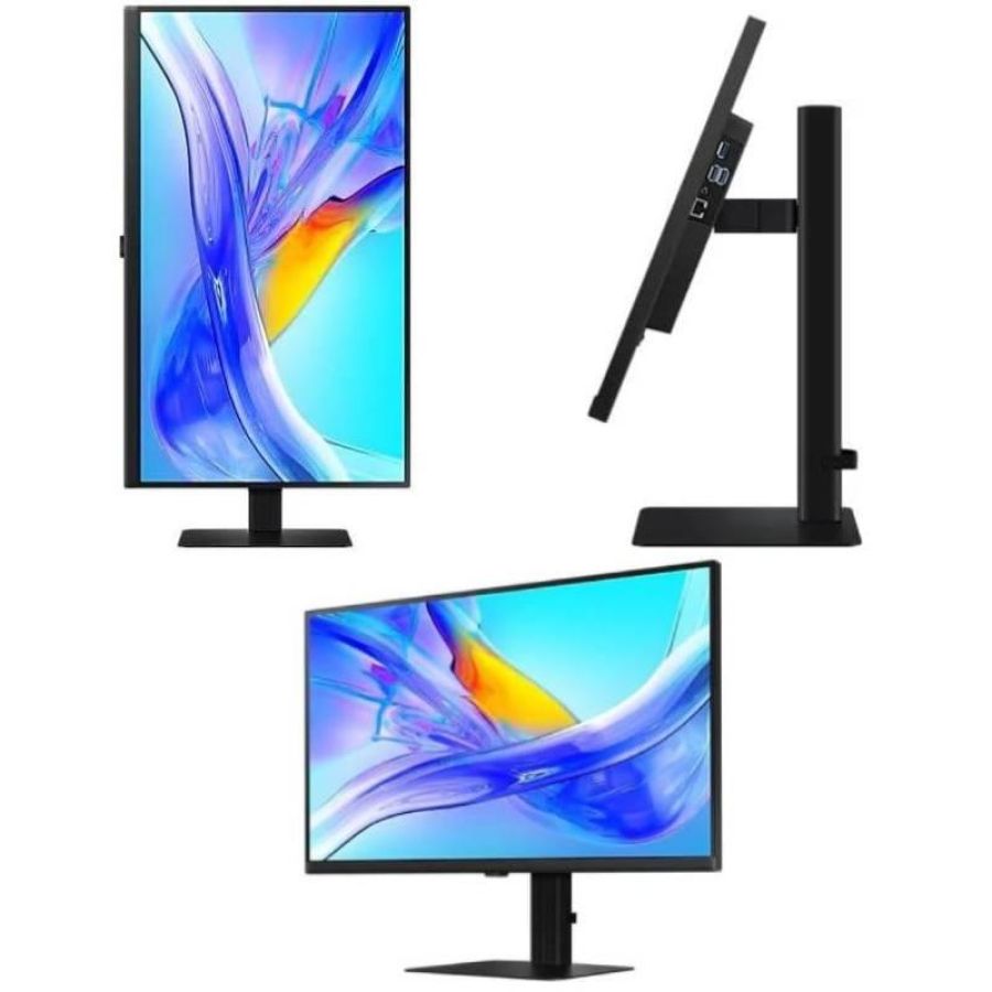 Samsung mon 27ips uhd hdmi dp usbc pantone ls27d800uauxen pivot reg altezza