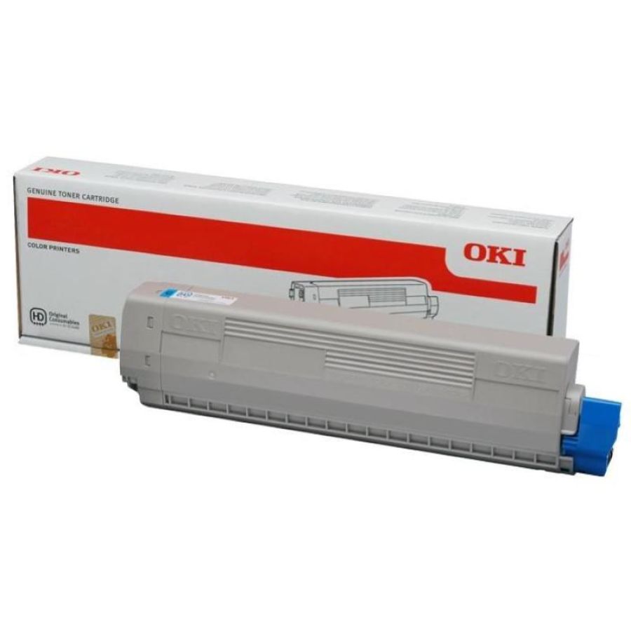 Oki 44844507 cartuccia toner 1 pz originale ciano