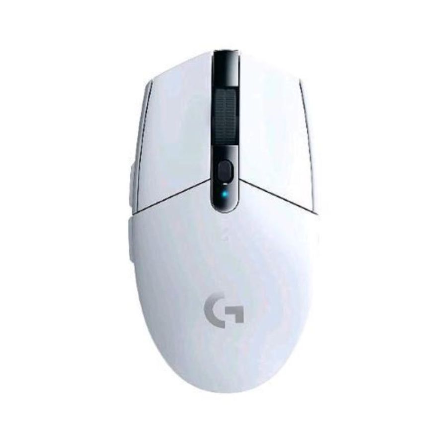 Logitech g305 lightspeed mouse gaming wireless sensore 12k hero 12.000 dpi design leggero 6 pulsanti programmabili batteria 250 ore memoria integrata pc/laptop bianco