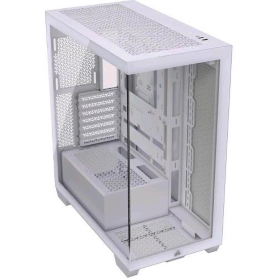 3500x tempered glass mid-tower wh