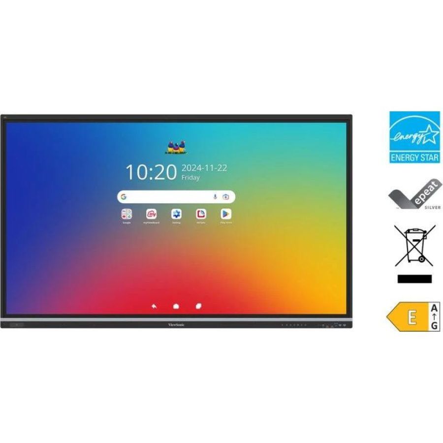 Viewsonic mon 86 touch 50tocchi 16gb 128gb usbc hdmi usb mm cast andr14 edla