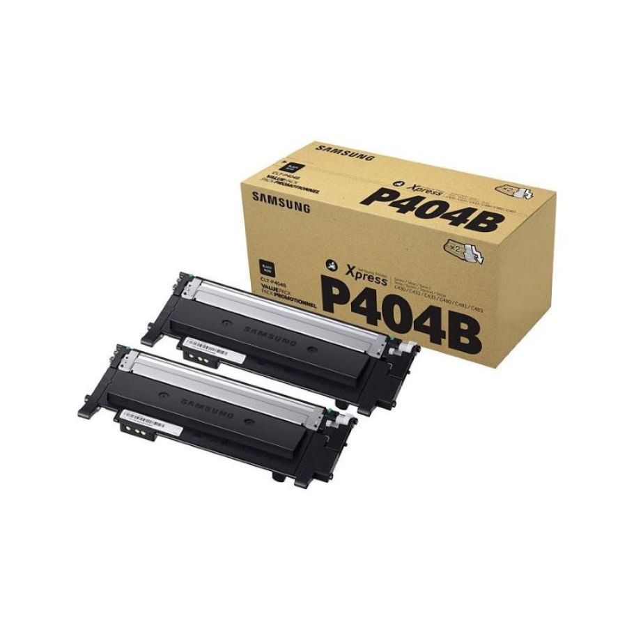 Samsung clt-p404b cartuccia toner 2 pz originale nero