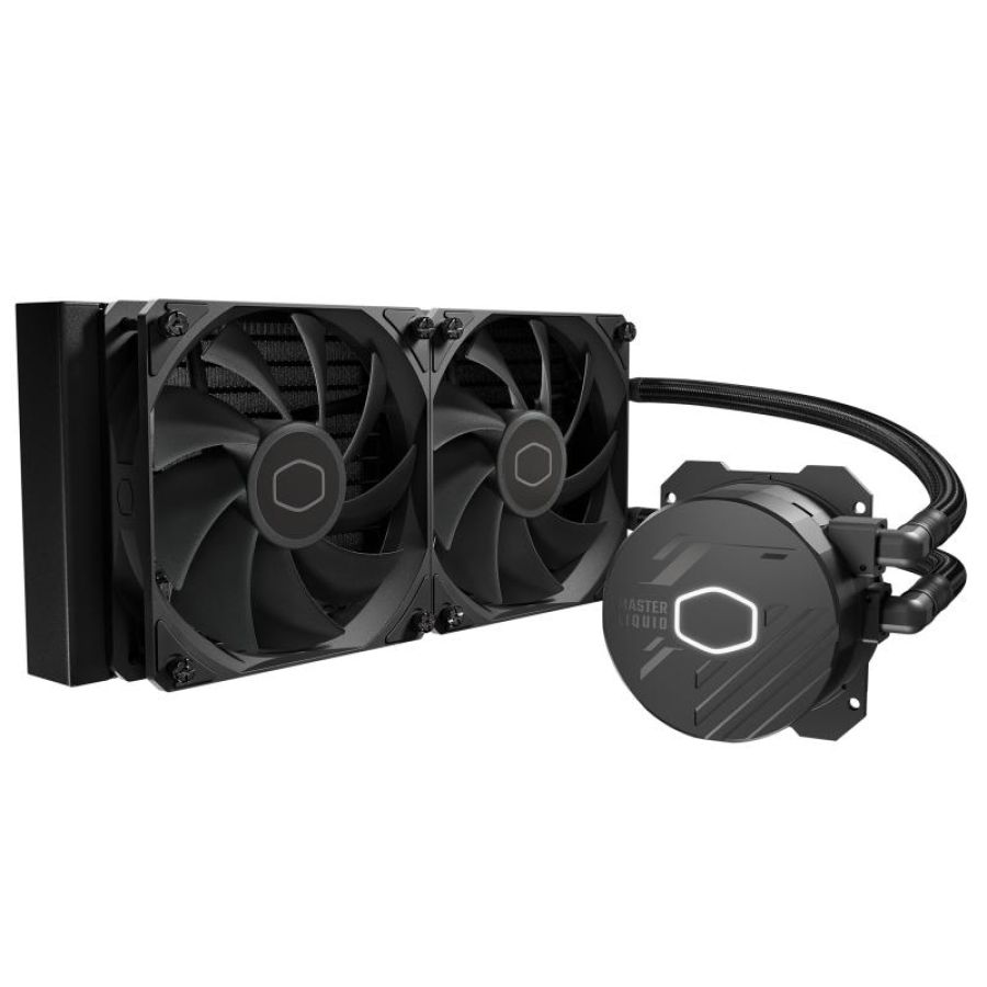 Cooler master dissipatore a liquido masterliquid 240l core 240mm rad, sickleflow 120, 1-3 splitter p