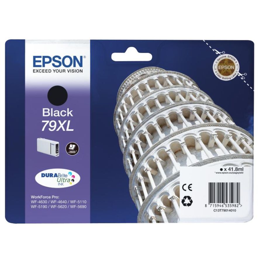 Epson cart ink nero xl per wf-5620 serie torre di pisa