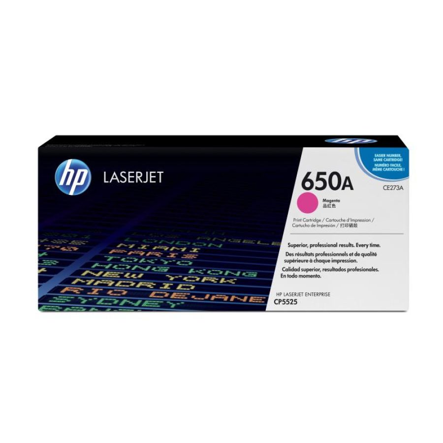 Hp cartuccia toner originale magenta laserjet 650a