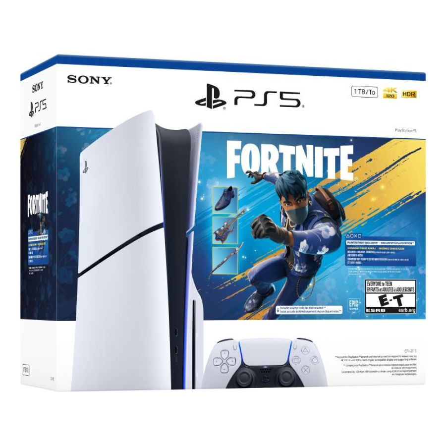 Sony playstation 5 1tera ps5 fortn disc edition + fortnite chaos