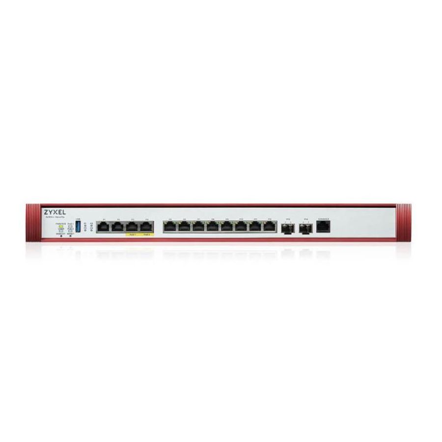 Zyxel firewall cons. 1000 utenti, banda fino a 15gb, 2p10gpoe+2p2,5gb+8pgb+2psfp+, lan/wan, rack