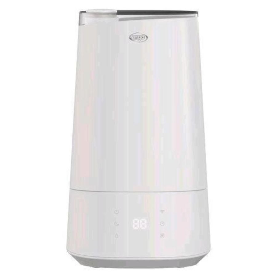 Argoclima umidificatore a ultrasuoni con purificatore wifi integrato funzione sleep timer e luce notturna bianco