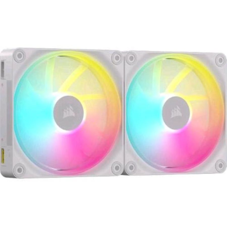 Corsair icue link lx140 rgb kit 2 ventole 140mm pwm bianco