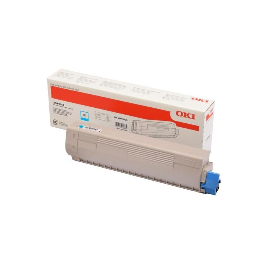 Oki 46443103 cartuccia toner 1 pz originale ciano
