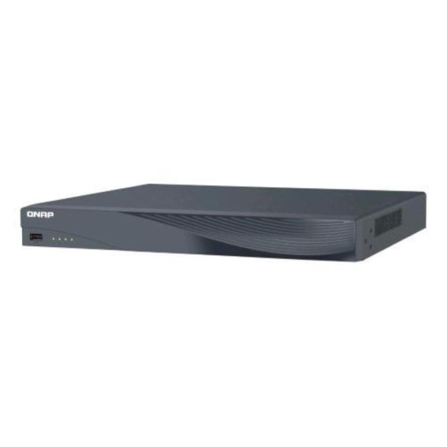 Qnap tvr-ai200 nvr 16 canali 2 baie hdd 2.5/3.5 lan poe montaggio su rack 1u