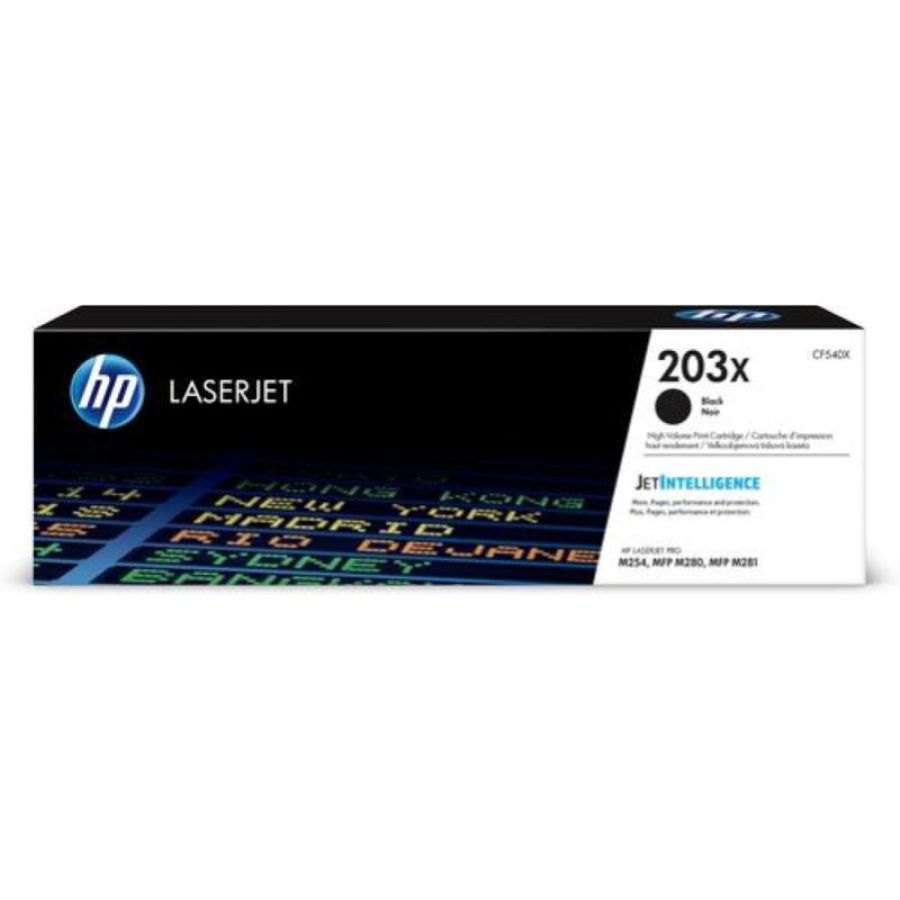 Hp toner nero 203x per lj pro m254/ mfp m280/281 alta capacita 3200 pag