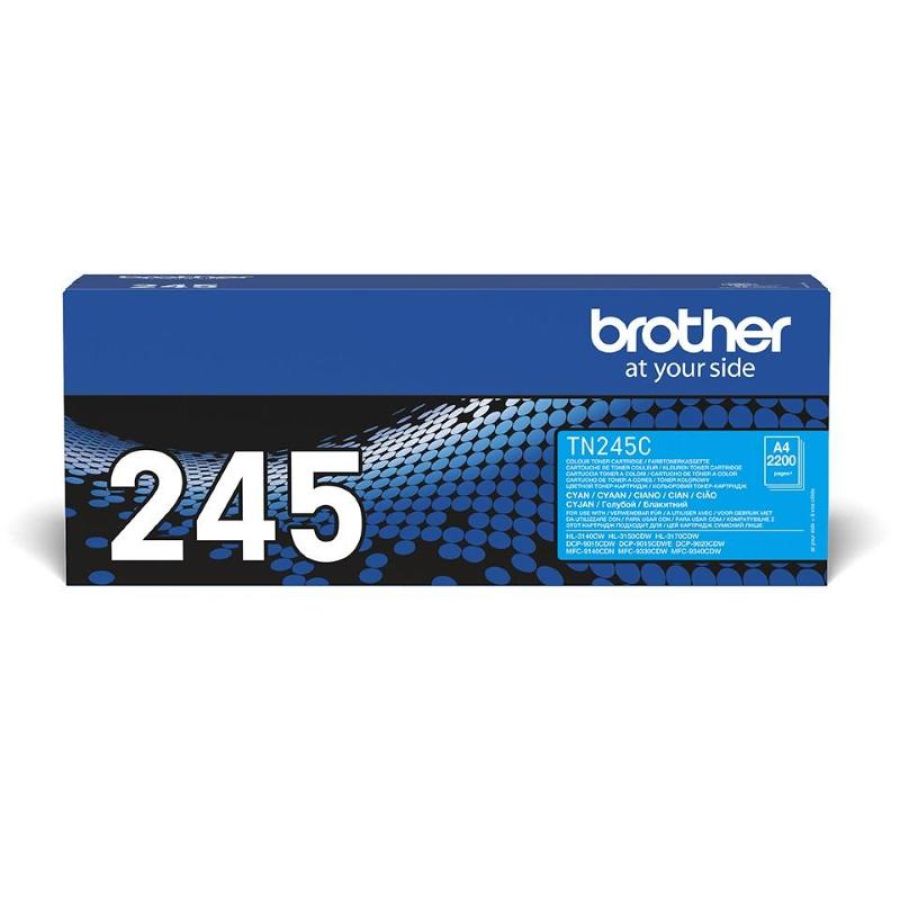 Brother tn-245c cartuccia toner 1 pz originale ciano