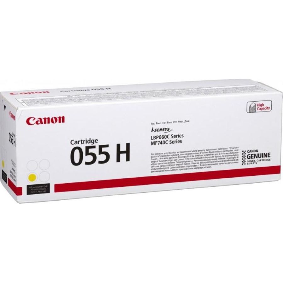 Canon 055h cartuccia toner 1 pz originale giallo