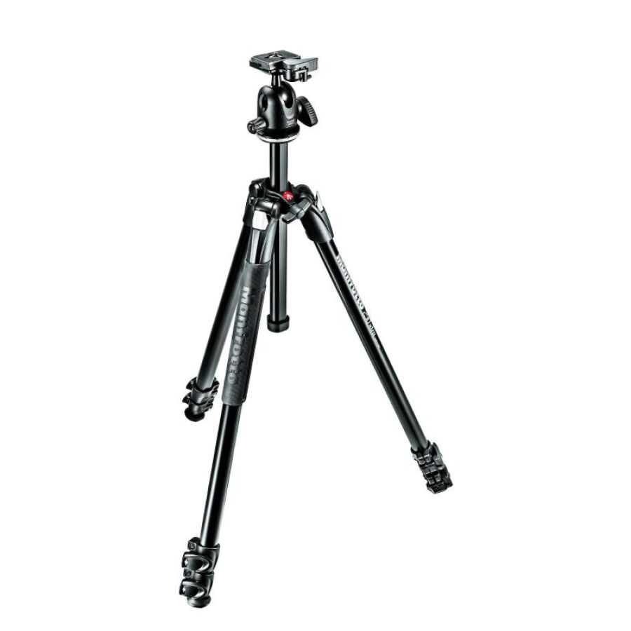 Manfrotto 290 xtra treppiede fotocamere digitali/film 3 gamba/gambe nero