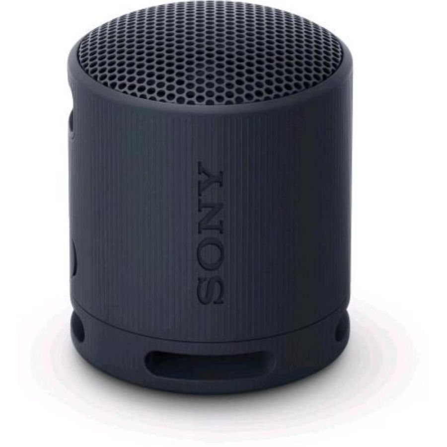Sony srs-xb100 speaker wireless bluetooth portatile ip67 resistente acqua e polvere batteria da 16 ore cinturino versatile chiamate in vivavoce nero