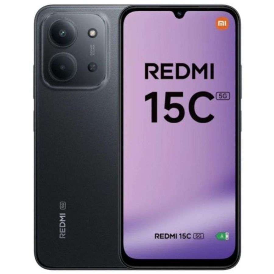 Xiaomi redmi 15c 5g (midnight black) - smartphone 6.9 - ram 4gb - storage 256gb - eu