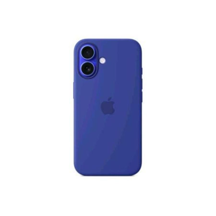 Apple iphone 16 silicone case cover magsafe in silicone ultramarine