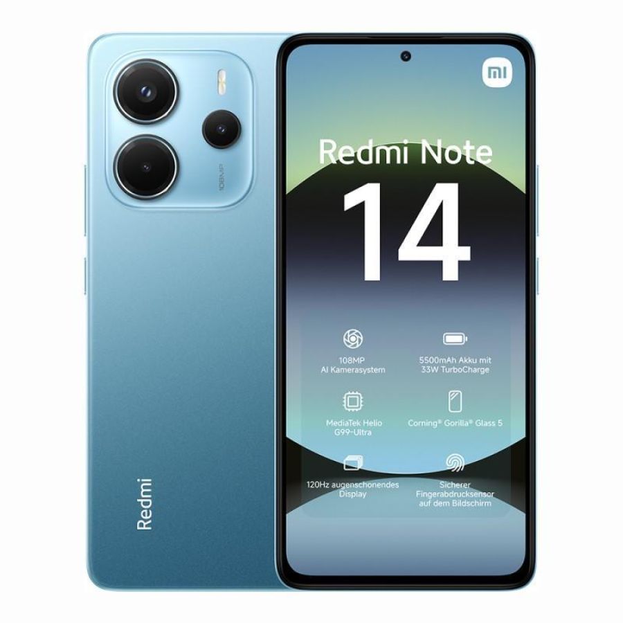 Smartphone redmi note 14 8+256gb ocean blue 4g dual sim eu