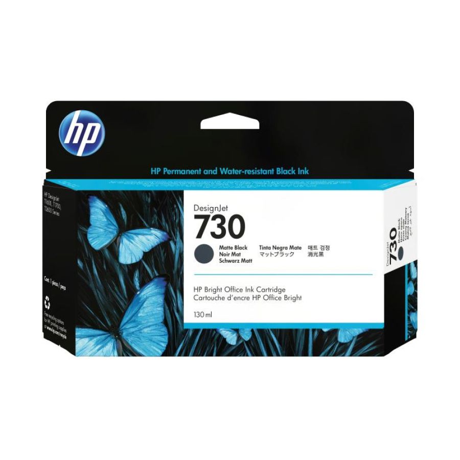 Hp cartuccia di inchiostro nero opaco designjet 730 da 130 ml