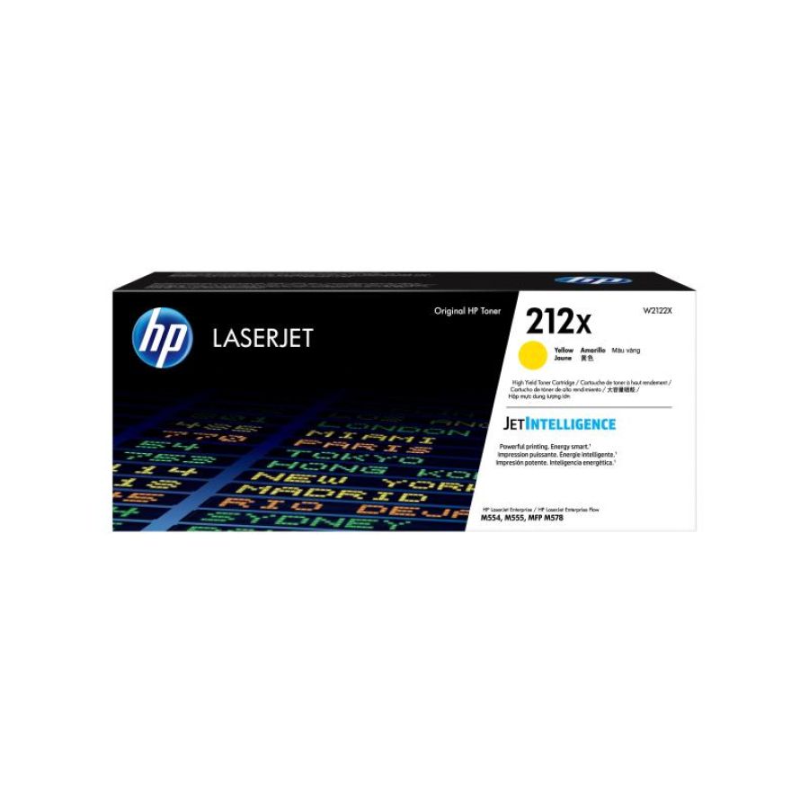 Hp cartuccia toner giallo originale laserjet 212x ad alta capacità