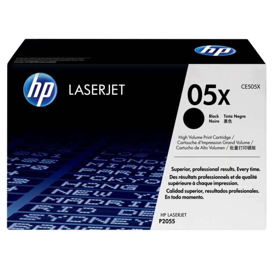 Hp cartuccia toner originale nero ad alta capacità laserjet 05x