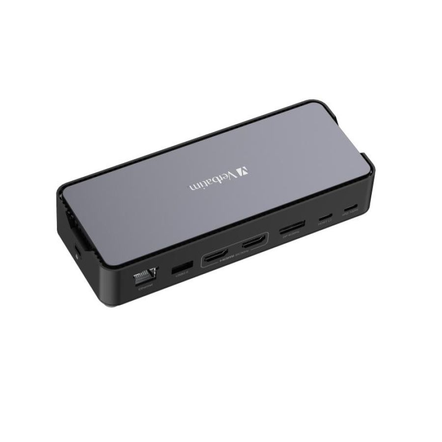 Verbatim docking station usb-c pro multiport hub 15 in 1 hdmi pd 80w