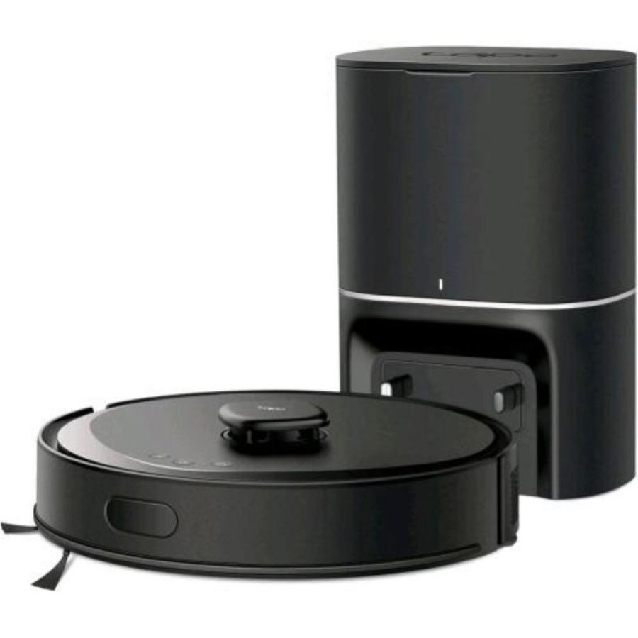 Tp-link tapo rv30 max plus robot aspirapolvere lavapavimenti wi-fi aspirazione hyper da 5300pa + dock per svuotamento automatico e ricarica nero