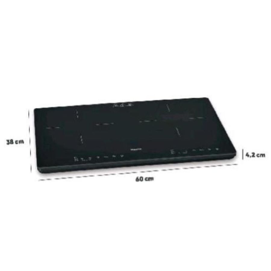 Severin dk 1033 piano cottura a induzione 2 zone 60x38x4.2 cm piano in vetroceramica display touch con timer nero