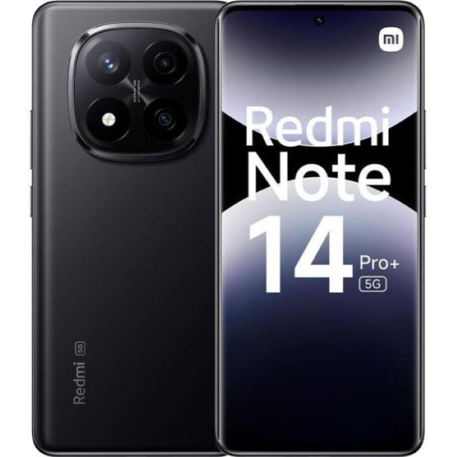 Smartphone redmi note 14 pro plus 256gb 5g midnight black nero eu