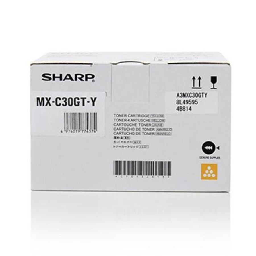 Sharp mxc30gty cartuccia toner 1 pz originale giallo