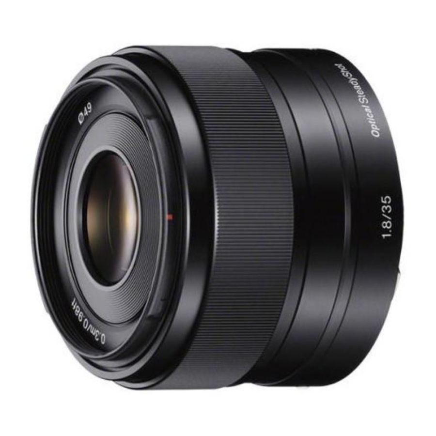 Sony sel-35f18 obiettivo a focale fissa 35 mm f1.8, mirrorless aps-c, attacco e, sel35f18