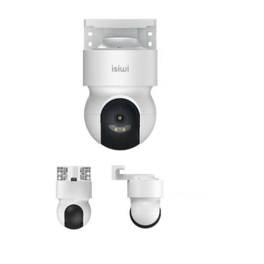 Isiwi telecamera alimentata redi on 2k pt per esterno ir led e showcolor audio bidirezionale sd ca
