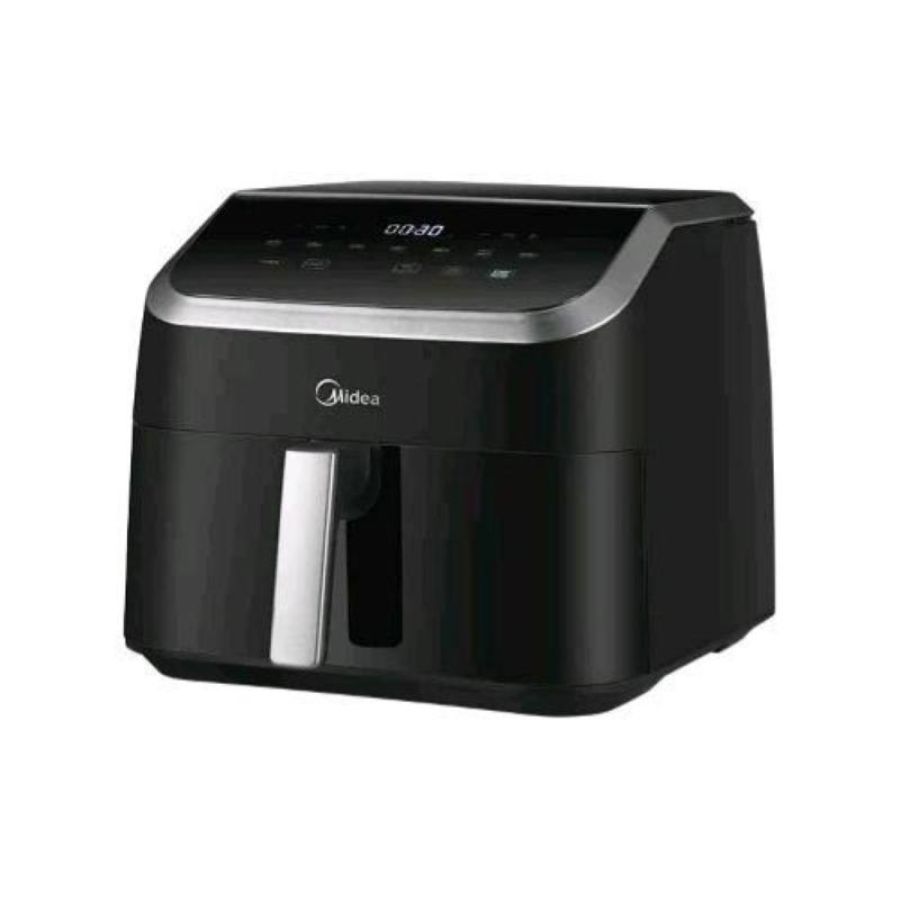 Midea mad8500adk friggitrice ad aria 8,5 lt 2200w tecnologia heatxpress display digitale 9 programmi con finestra e timer nero