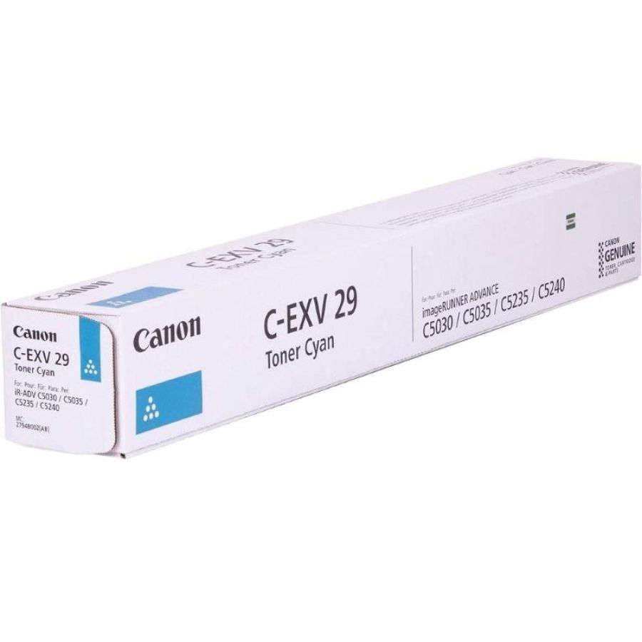 Canon c-exv29 cartuccia toner 1 pz originale ciano