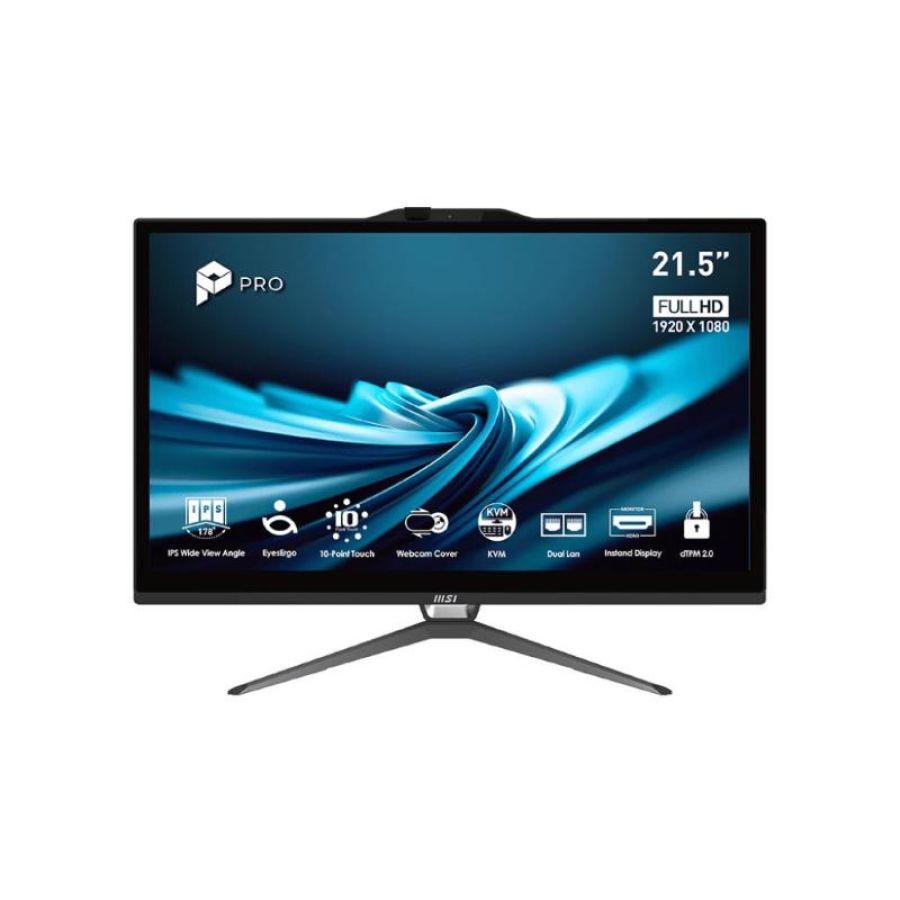 Msi pc aio 21,5 black touch i5-14400 16gb 512gb ssd win 11 pro