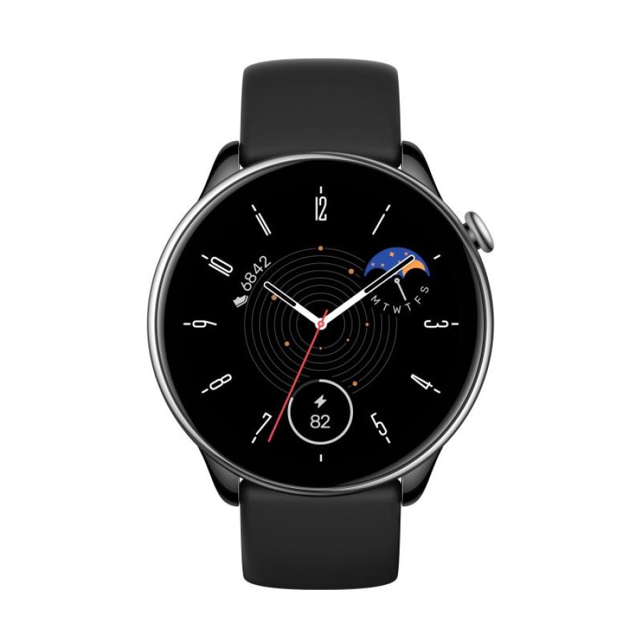 Amazfit gtr mini 3,25 cm (1.28\) amoled 42 mm digitale 416 x 416 pixel touch screen nero, argento gps (satellitare)