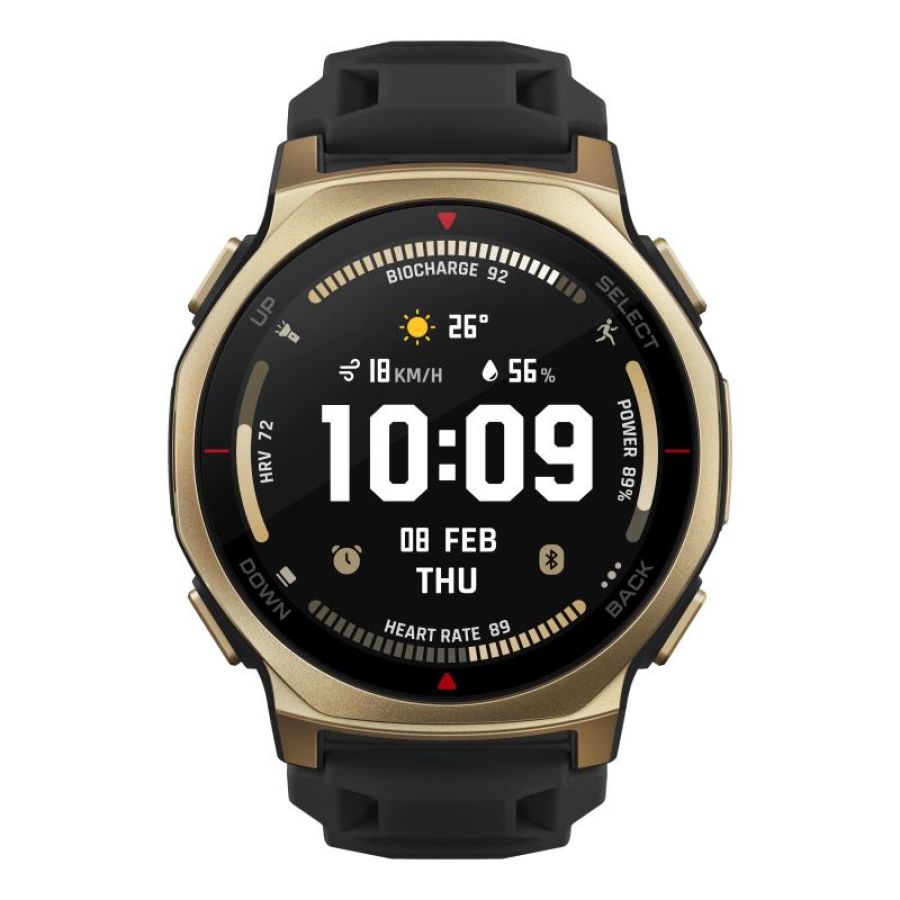 Amazfit t-rex 3 pro 3,35 cm (1.32\) amoled 44 mm digitale 466 x 466 pixel touch screen oro wi-fi gps (satellitare)