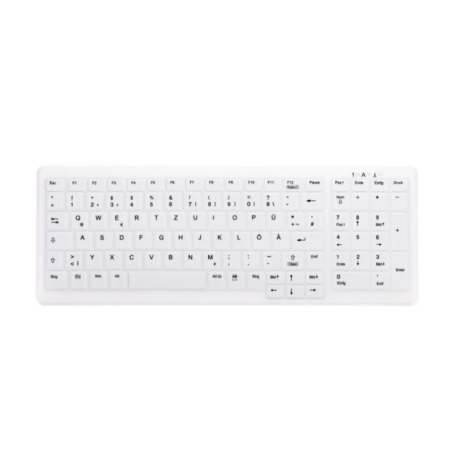 Contour design active key ak-c7000 tastiera medico rf wireless qwertz tedesco bianco