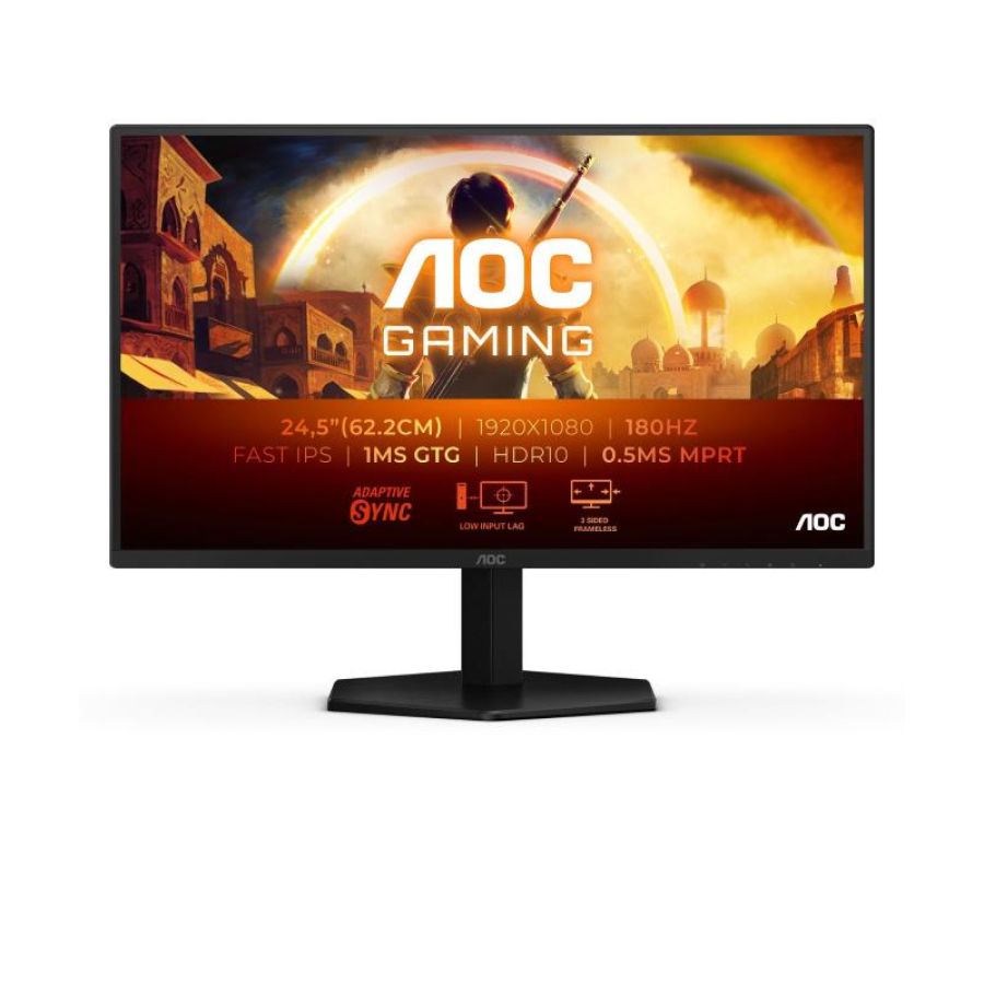 Aoc g4 25g42e monitor pc 62,2 cm (24.5\) 1920 x 1080 pixel full hd led nero, rosso