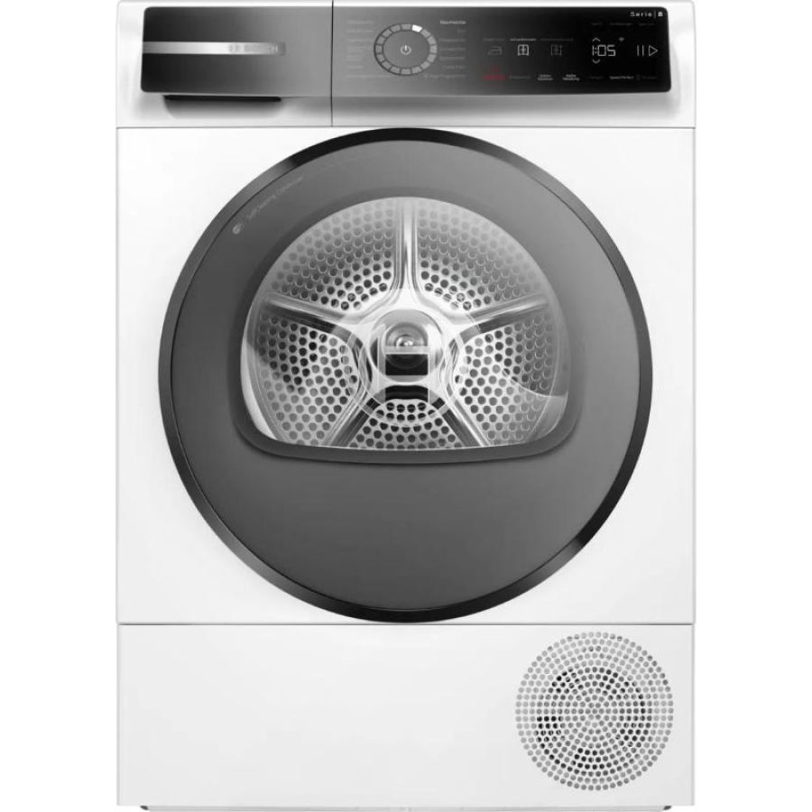 Bosch serie 8 wqb246d41 asciugatrice libera installazione caricamento frontale 9 kg bianco