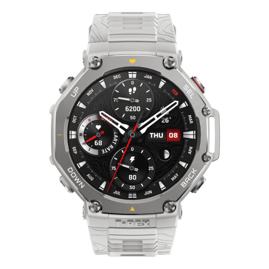 Amazfit t-rex 3 3,81 cm (1.5\) amoled digitale 480 x 480 pixel touch screen acciaio inox gps (satellitare)