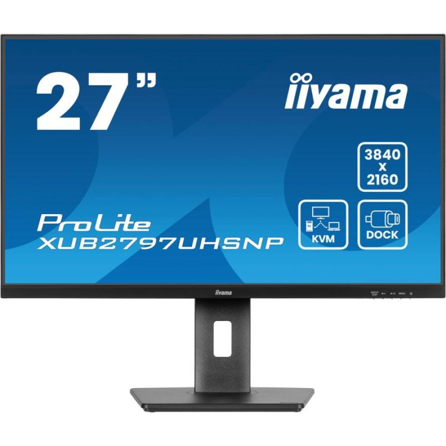 Iiyama prolite xub2797uhsnp-b1 monitor pc 68,6 cm (27\) 3840 x 2160 pixel 4k ultra hd led nero