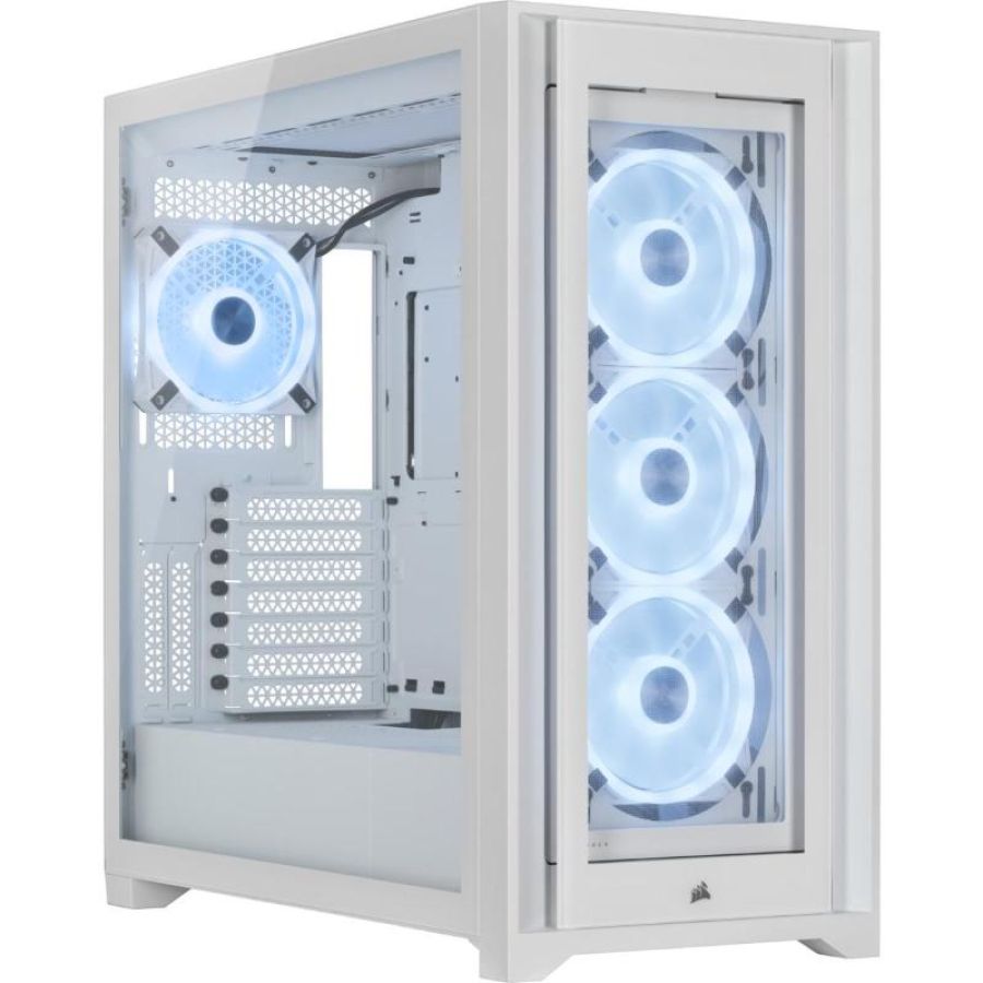 Corsair 5000x rgb ql edition midi tower bianco